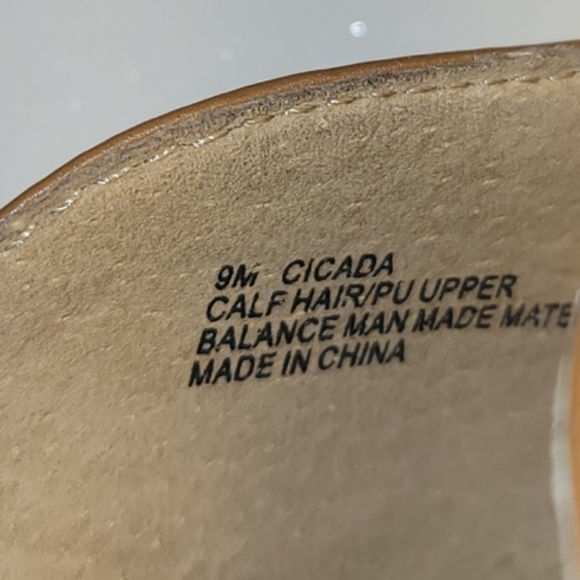 DOLCE VITA, CALF HAIR, LEOPARD PRINTED FUR LEATHER MULES SIZE 9 - Picture 9 of 10